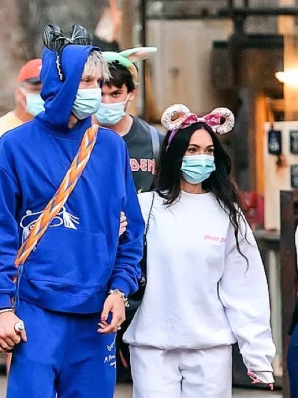 Rare* As Seen on Megan Fox Donut Mickey Ears Headband - Picture 2 of 10